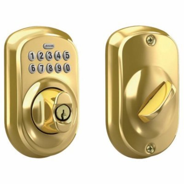 Schlage Lock BB Keypad Deadbolt BE365VPLY505